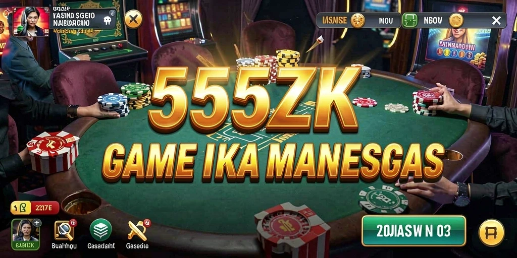 Screenshot 555ZK menampilkan gameplay Kasino yang seru dan memikat.