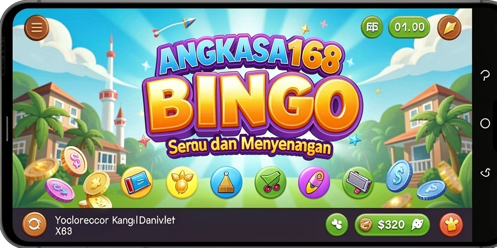 Screenshot gameplay Bingo yang menarik dari ANGKASA168.