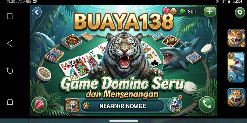 Tampilan gameplay Domino yang menarik dan interaktif.