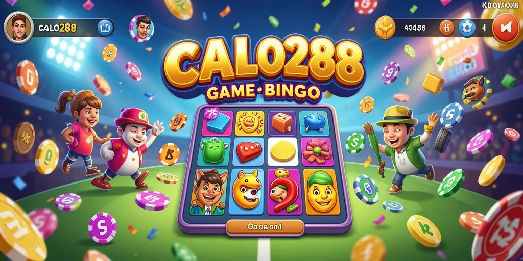 Tampilan gameplay seru dari CALO288 yang menampilkan kartu Bingo.