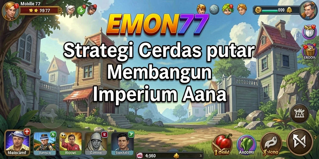 Tangkapan layar gameplay EMON77 menunjukkan aksi pertempuran strategis yang mendebarkan.
