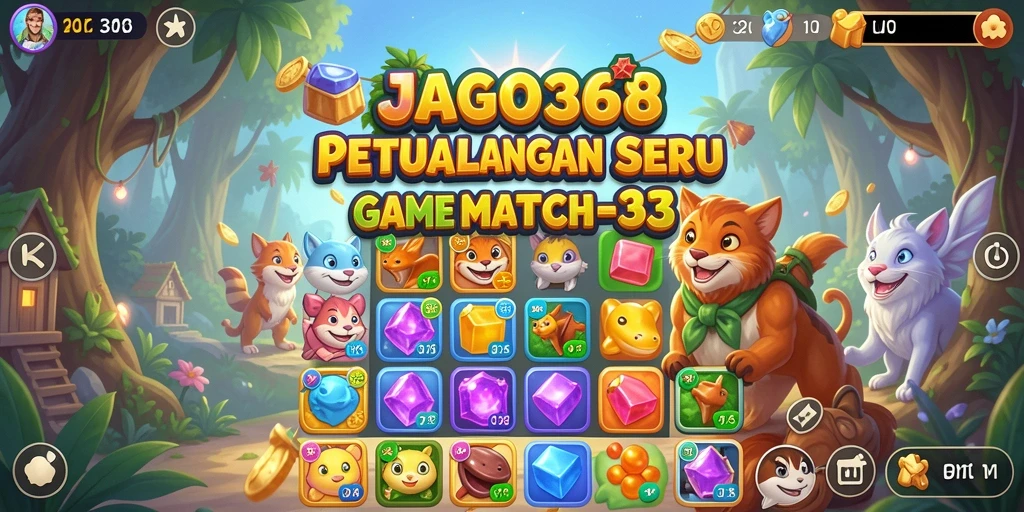 Screenshot gameplay JAGO368 yang penuh warna dan menarik.