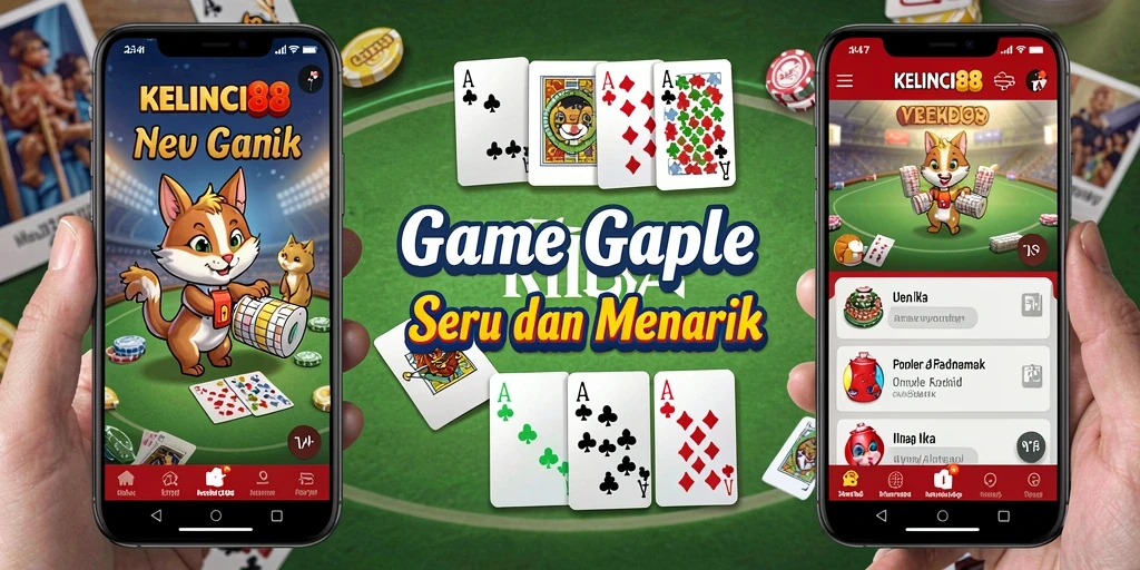 Tampilan gameplay Gaple yang seru di KELINCI88.