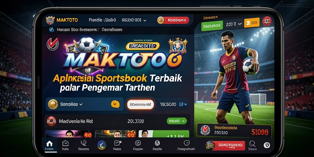 Tampilan menarik dan antarmuka pengguna yang intuitif dari MAKTOTO.