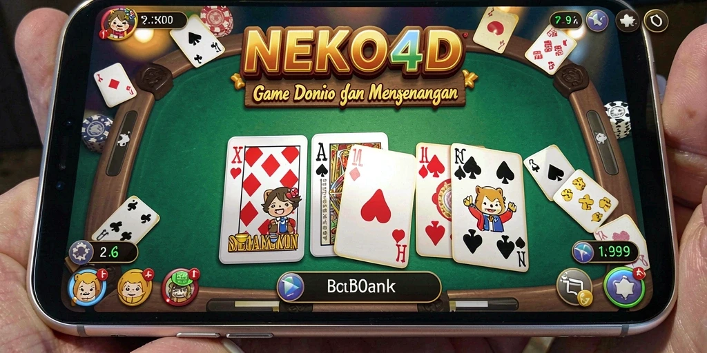 Tampilan menarik gameplay Domino di NEKO4D.