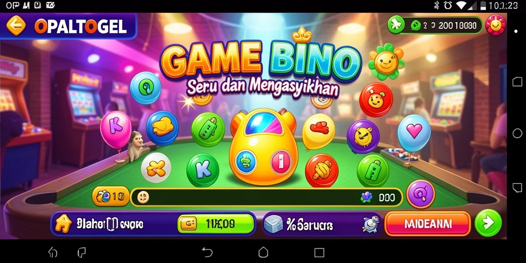 Tampilan gameplay Bingo OPALTOGEL yang seru dan interaktif.