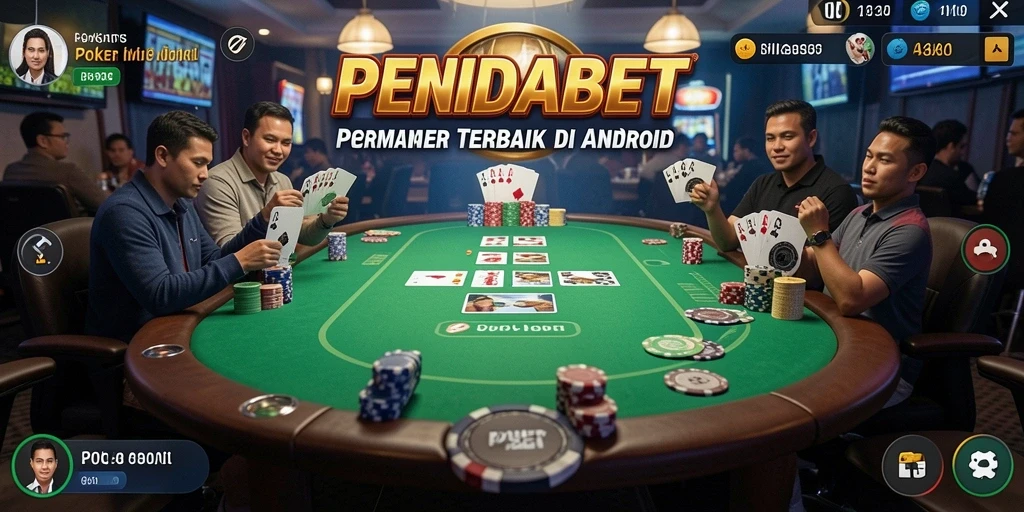 Tampilan gameplay PENIDABET yang menampilkan keseruan poker.
