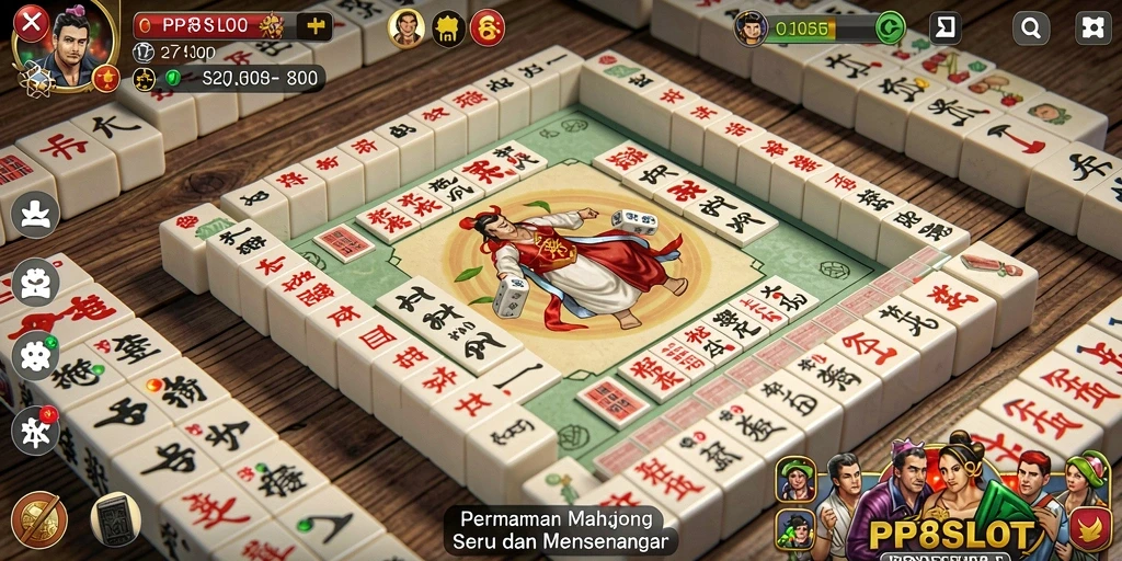 Tampilan menarik gameplay Mahjong di PP8SLOT.