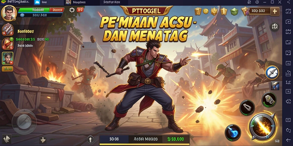 Tampilan gameplay seru PTTOGEL dengan aksi menarik.