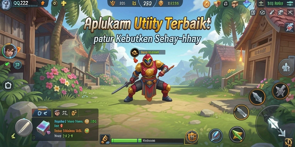 Screenshot utama QQ222 menampilkan antarmuka aplikasi Utility yang rapi dan menarik.