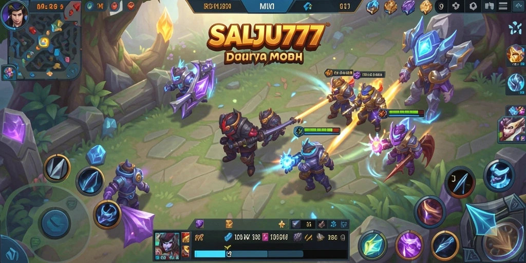 Tampilan gameplay yang intens dan menegangkan di SALJU777.