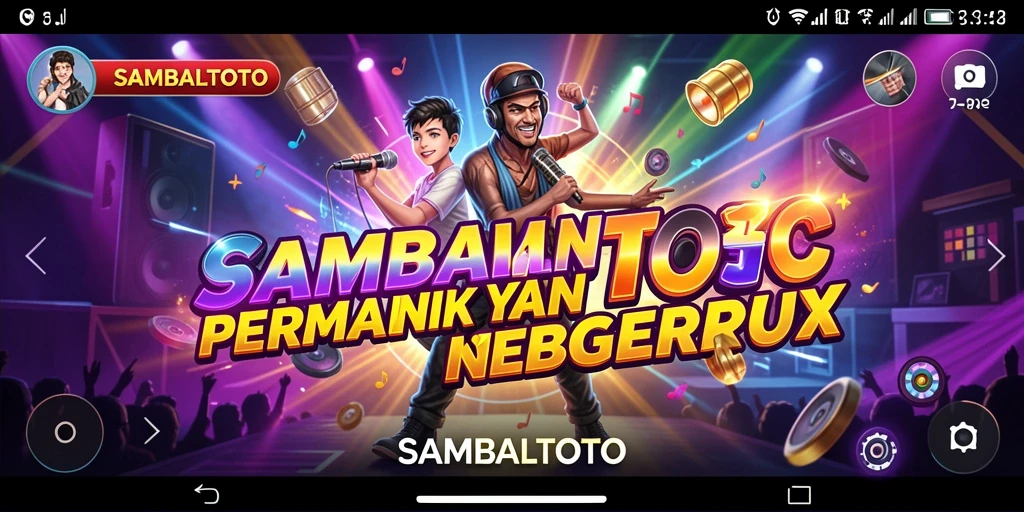 Tampilan gameplay seru dari SAMBALTOTO dengan musik yang mengasyikkan.