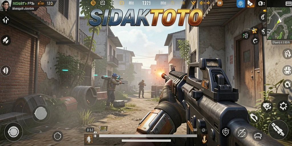 Screenshot menunjukkan aksi tembak-menembak yang seru di SIDAKTOTO.