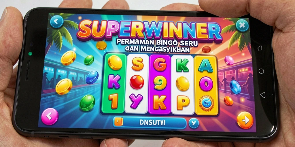 Screenshot utama SUPERWINNER menampilkan gameplay seru Bingo.