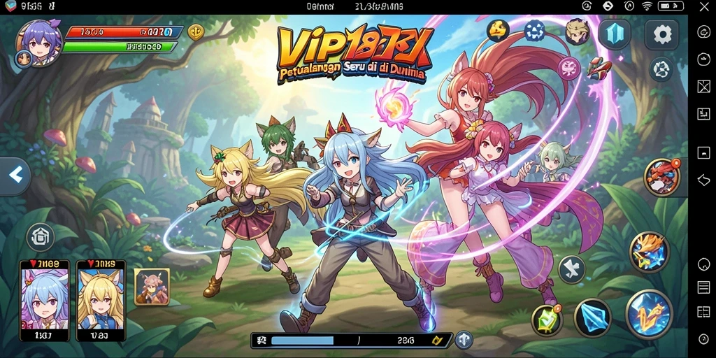 Tangkapan layar gameplay VIP188 yang menampilkan karakter anime yang ikonik.
