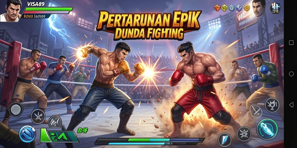 Tangkapan layar gameplay <strong>VISA89</strong> menampilkan pertarungan epik yang mendebarkan.
